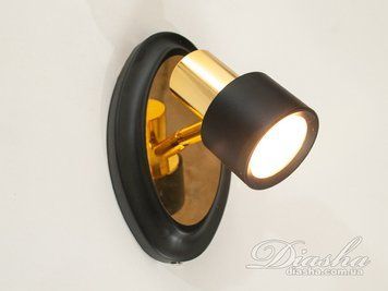 Підсвітка для дзеркал Diasha чорно-золота 3W LED 5849/1 фото