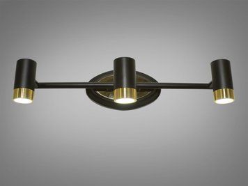 LED підсвічування для дзеркал 9W чорний золото 5883/3 фото