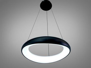 Підвісна LED люстра Diasha чорна 36Вт CCT 0470A BK фото