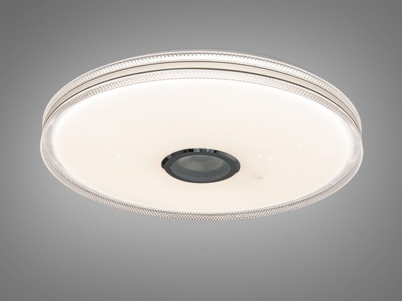 Смарт LED люстра біла 80 Вт RGB MP3 14 м&sup2; DB-8306/500RGB+MP3 фото
