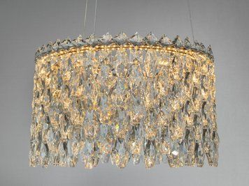 Світлодіодна підвісна люстра Diasha 52 Вт золото 582/400G фото