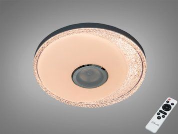 Світлодіодна смарт люстра біла 70 Вт RGB BT Tuya DB-8308/400RGB+MP3+TUYA фото