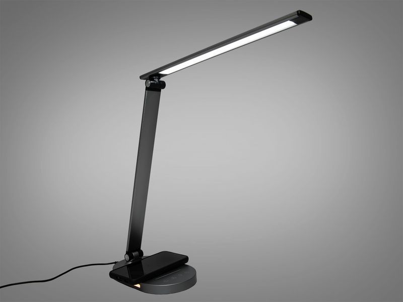 Світлодіодна настільна лампа біла 6 Вт зарядка A5503GR wireless charge фото