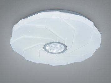 LED люстра 34Вт біла хром до 6м&sup2; без пульта W-20/400 фото