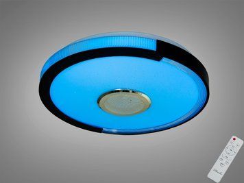 Смарт LED люстра стельова біла RGB MP3 70 Вт DB-8313/400RGB+MP3 фото