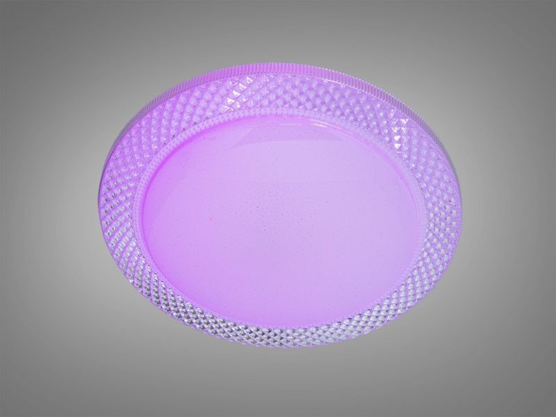 Стельова смарт люстра RGB біла 80 Вт пульт DB-8307/500RGB фото