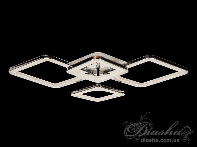 Стельова LED люстра Diasha 8060 золото 100Вт пульт 8060/2+2HR LED 3color dimmer фото