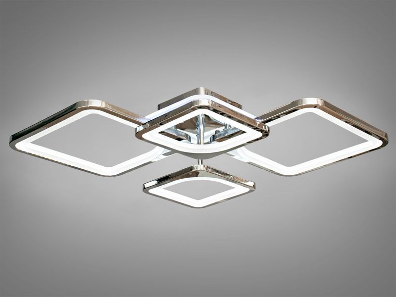 Стельова LED люстра Diasha 8060 золото 100Вт пульт 8060/2+2HR LED 3color dimmer фото