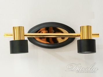 Настінний спот Diasha чорний золото 6 Вт CCT 5849/2 фото