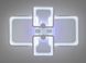 Світлодіодна люстра серія 8060 чорна з димером і пультом 76W CCT 8208/4WH LED 3color dimmer фото 2
