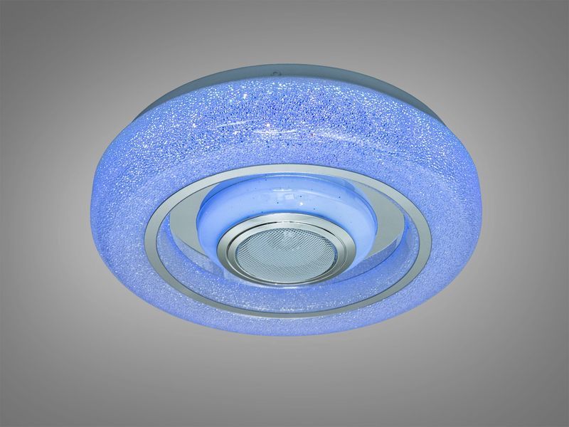 Стельовий смарт світильникбілий 45 Вт RGB Bluetooth колонка DB-8314/300RGB+MP3+TUYA фото