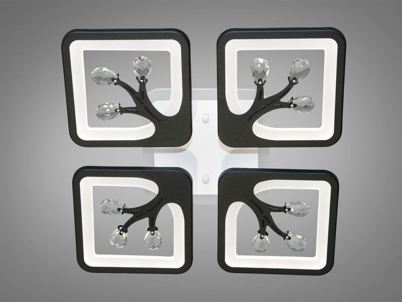 Люстра LED Diasha коричнева 85Вт пульт димер S8157/4BK LED 3color dimmer фото