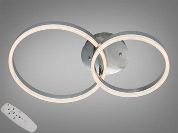 Стельова LED люстра кільця золото 50W пульт 9м&sup2; 2539NEW HR dimmer фото