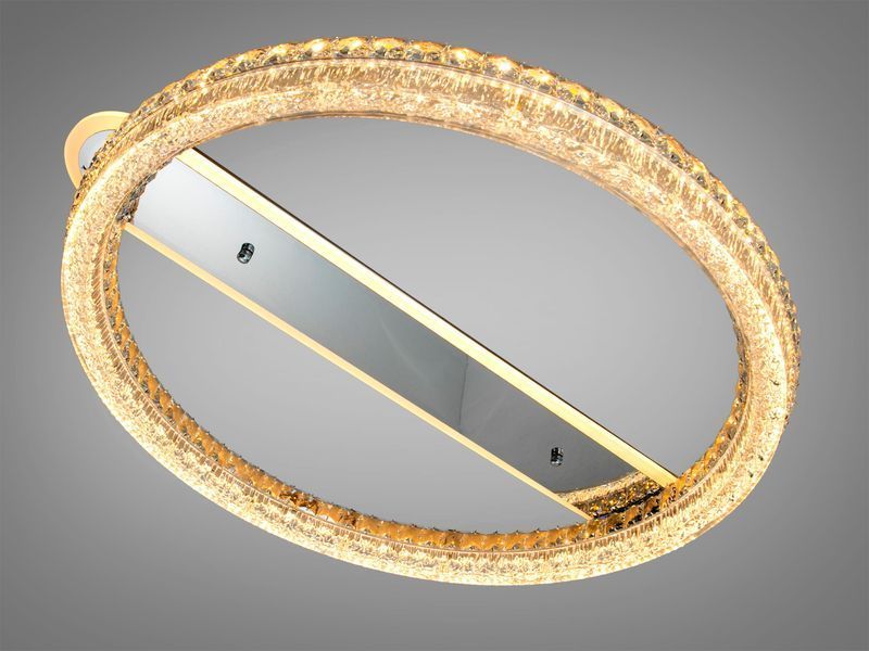 Стельова LED люстра хром 280 Вт з пультом MX6027/800HR фото