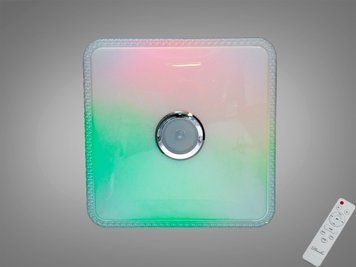 Світильник стельовий Diasha білий 80Вт RGB MP3 DB-8501C/500x500RGB+MP3 фото