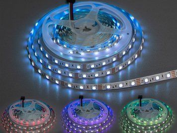 LED стрічка 12В, 60 діодів на метр, 10мм, RGB P12-5050-60-RGB-20-10 фото
