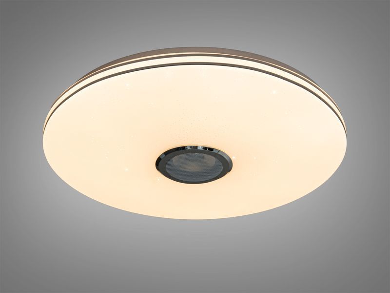 Стельова смарт люстра LED біла RGB динамік 80 Вт DB-8310/500RGB+MP3 фото
