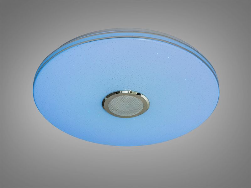 Стельова смарт люстра LED біла RGB динамік 80 Вт DB-8310/500RGB+MP3 фото