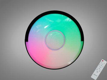 Світлодіодна смарт люстра Diasha біла 80Вт RGB DB-8313/500RGB фото