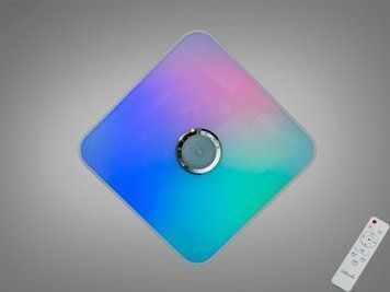 Смарт LED люстра біла RGB MP3 80Вт 500&times;500 DB-8501B/500x500RGB+MP3 фото