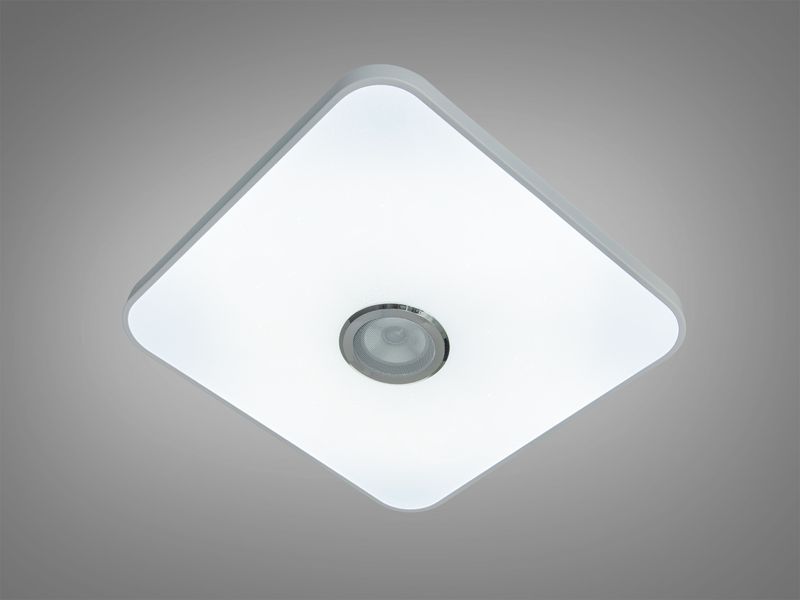 Смарт LED люстра біла RGB MP3 80Вт 500&times;500 DB-8501B/500x500RGB+MP3 фото