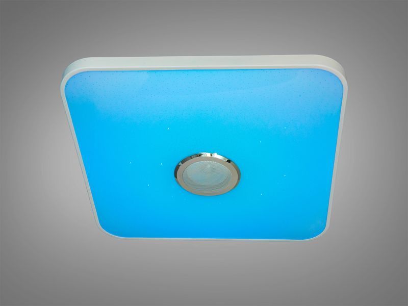 Смарт LED люстра біла RGB MP3 80Вт 500&times;500 DB-8501B/500x500RGB+MP3 фото