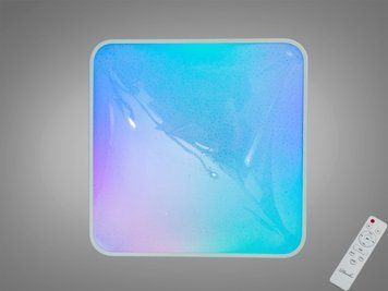 Смарт люстра LED RGB 70 Вт біла з пультом DB-8501B/400x400RGB фото