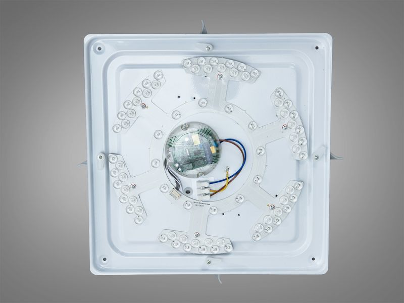 Смарт люстра LED RGB 70 Вт біла з пультом DB-8501B/400x400RGB фото