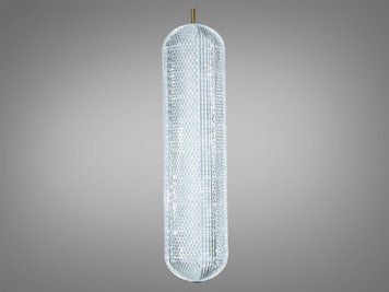 Підвісна LED люстра золото 17W D221204/1 L600 фото