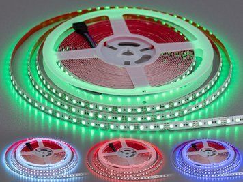 LED стрічка 12В, 108 діодів на метр, 8мм, RGB N12-3535-108-RGB-20-8 фото