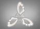 Стельова люстра LED біла 50Вт пульт 3 модулі 8166/3WH LED 3color dimmer фото 3