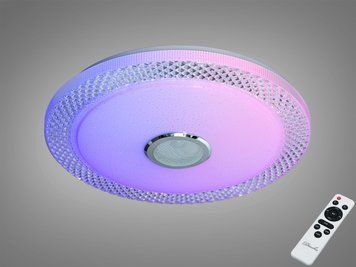 LED стельовий світильник RGB 80Вт білий Tuya BT DB-8307/500RGB+MP3+TUYA фото