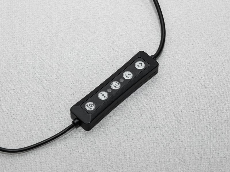 RGB селфі лампа, діаметром 16см, 20 Вт, без штативу SL-6RGB фото