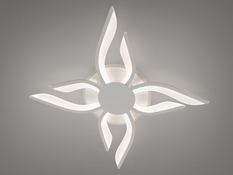 Стельова люстра Diasha біла LED димування 67Вт 2481/4+4WH LED 3color dimmer фото