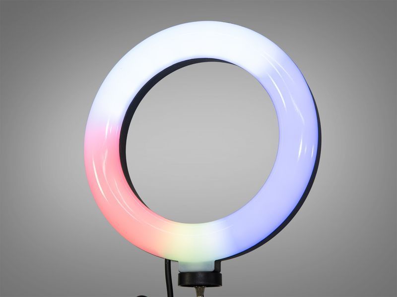 RGB селфі лампа, діаметром 16см, 20 Вт, без штативу SL-6RGB фото